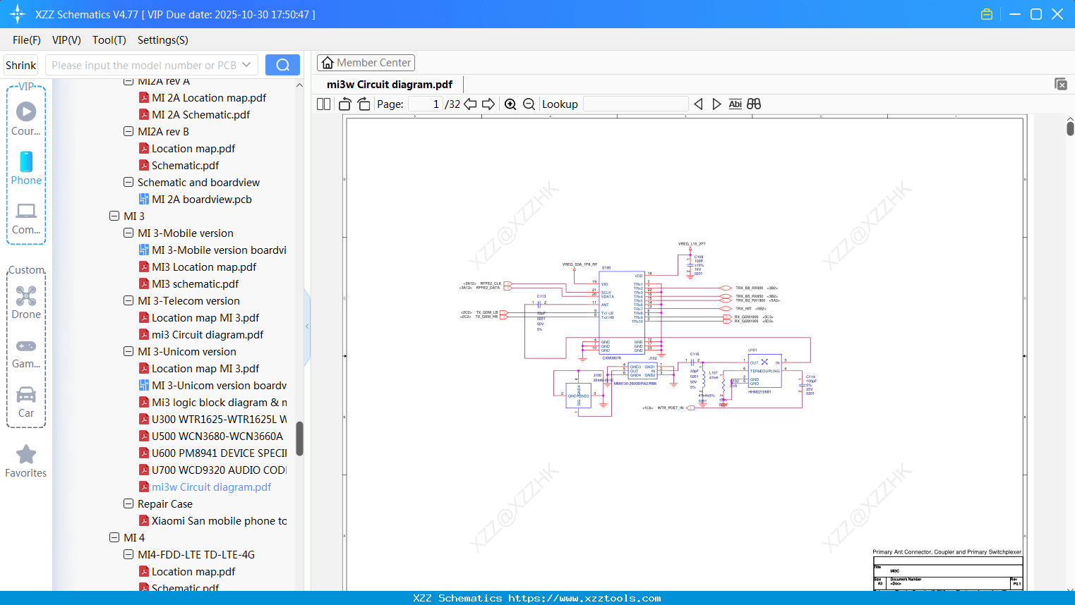 Xiaomi Mi3w Circuit Diagram